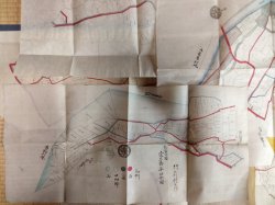 画像5: （肉筆彩色地図＋古文書）　新潟県南魚沼郡三用村　地図11枚＋地図訂正願、誤謬訂正願　冊子各1冊