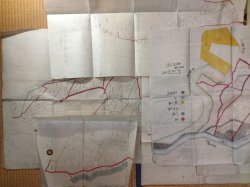 画像4: （肉筆彩色地図＋古文書）　新潟県南魚沼郡三用村　地図11枚＋地図訂正願、誤謬訂正願　冊子各1冊