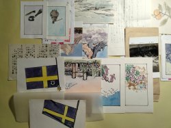 画像3: 大沢邦雄画稿12枚＋絵葉書2枚＋書簡3通　大沢邦雄