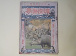 画像1: 探検世界　第3巻第4号（明治40年6月5日）―真男児の歌（児玉花外）、大疑問太古遺跡探検譚（江見水蔭）、魔人島探検船（押川春浪）、続金星探検記（堀内新泉）、新式自動端艇の話（記者）ほか　児玉花外、江見水蔭、押川春浪、堀内新泉、石川千代松、矢津昌永　ほか