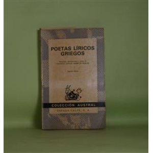 画像: Poetas Liricos Griegos（Coleccion Austral）　Federico Carlos Sainz de Robles　選