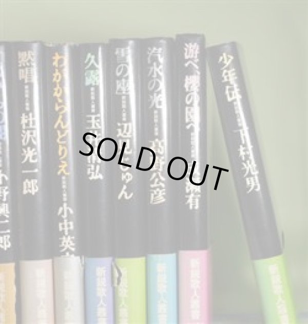 画像1: 新鋭歌人叢書　全8巻　揃―てのひらの闇、黙唱、わがからんどりえ、久露、雪の座、汽水の光、游べ、櫻の園へ、少年伝　小野興二郎、杜沢光一郎、小中英之、玉井清弘、辺見じゅん、高野公彦、成瀬有、下村光男　著
