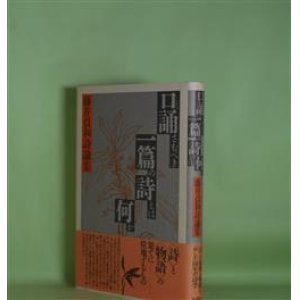 画像: 口誦さむべき一篇の詩とは何か―藤井貞和詩論集　藤井貞和　著