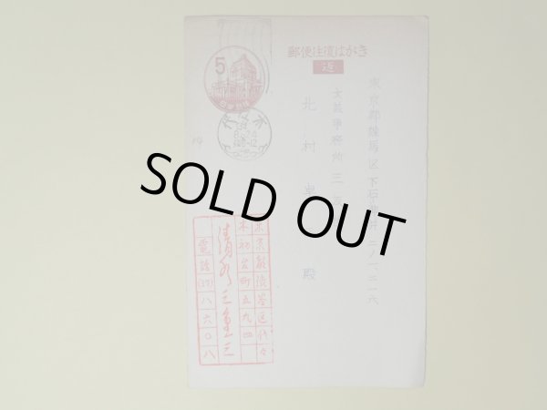 画像1: 清水三重三葉書（三友社・北村卓三宛）　清水三重三