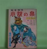 画像: 小説の泉　昭和31年新春増刊（昭和31年1月15日・第4巻第2号）―あやめ太刀（中山義秀/山崎百々雄・画）、オランダ変化（角田喜久雄/山田彬弘・画）、地獄駕籠（島田一男/岡崎武彦・画）、恐怖時代・殺生の巻（早乙女貢/石原豪人・画）ほか　中山義秀/山崎百々雄・画、角田喜久雄/山田彬弘・画、島田一男/岡崎武彦・画、早乙女貢/石原豪人・画、中沢坙夫、海音寺潮五郎　ほか