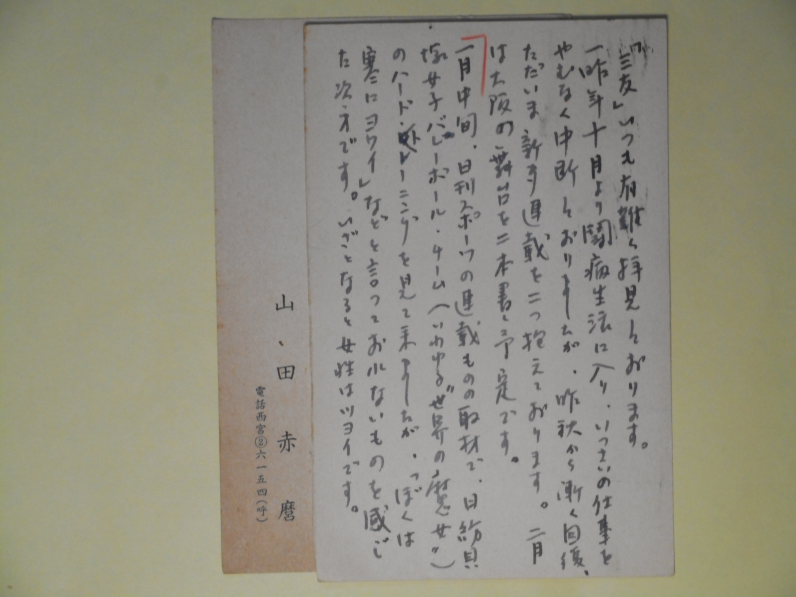 画像1: 山田赤麿葉書（三友社・北村卓三宛）　計2枚　山田赤麿